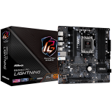 ASROCK B650M PG LIGHTNING AM5 Socket, 4x DDR5 7200+ Dual Channel RAM, PCIe 4.0 x16, 3.0 x16, 3x M.2 socket, 4x SATA 6GB, 17x USB, 7.1 Audio, 2.5GB LAN, mATX