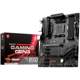 MSI Main Board Desktop B550 GAMING GEN3 (AMD B550 Chipset) AM4, 2xPCI-Ex16, 1xPCI-Ex1, 4 x USB3.2, 2 x USB2.0, 6x SATAIII, M.2, DVI-D, HDMI, ATX