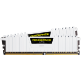 Corsair DDR4, 3200MHz 32GB 2x16GB Dimm, Unbuffered, Dual Rank, 16-20-20-38, XMP 2.0, Vengeance LPX White Heatspreader, Black PCB, 1.35V