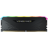 Corsair DDR4, 3200MHz 16GB 1x16GB Dimm, Unbuffered, 16-20-20-38, XMP 2.0, Vengeance RGB RS, RGB LED, Black PCB, 1.35V, for AMD Ryzen & Intel