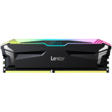 Lexar 2x16GB Ares DDR4 3600 UDIMM Memory with heatsink and RGB lighting, Black Color, Dual pack