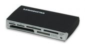 MANHATTAN 100939 :: Четец USB 2.0 external, 60-in-1, черен цвят