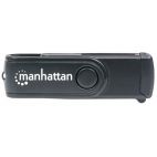 MANHATTAN 101981 :: Мини четец за карти USB 3.0, 24-in-1, черен цвят