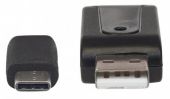 MANHATTAN 102018 :: USB-C/A комбо четец за карти, 24-in-1, Черен