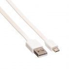 ROLINE 11.02.8761 :: ROLINE USB 2.0 кабел, USB Type A M - Micro USB B M, 1.0 м, Бял