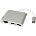 ROLINE 12.03.3230 :: ROLINE USB Type C към VGA, HDMI и DP адаптер