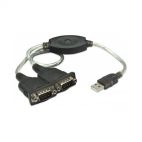 MANHATTAN 174947 :: Конвертор USB към Serial RS232, 2x DB9, 45 см