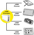 VALUE 19.99.1062 :: USB зарядно, 4 USB порта, 34W