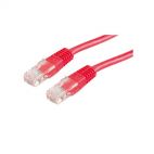 VALUE 21.99.1521 :: UTP кабел, Cat. 6, червен цвят, 0.5 м