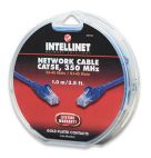 INTELLINET 392150 :: Network Cable, Cat5e, 350 MHz, UTP, RJ-45 Male / RJ-45 Male, 1.0 m , Blue