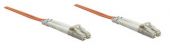 INTELLINET 471237 :: Fiber Optic Patch Cable, Duplex, Multimode, LC/LC, 62.5/125um, 5.0 m, Orange