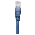 INTELLINET 737357 :: Network Cable, Cat5e, UTP RJ-45 Male / RJ-45 Male, 0.8 ft. (0.25 m), blue