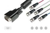 ASSMANN AK-310300-020-S :: VGA Monitor adapter cable, HD15/M - 5x BNC/M