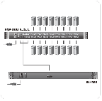 ATEN CL1000M :: 17" Slideaway™ LCD KVM конзола, single rail, 1U