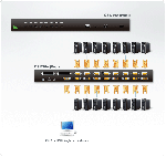 ATEN CS1716A :: KVMP превключвател с OSD, 16x 1, PS/2 & USB, 2048x1536; DDC2B