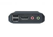 ATEN CS22DP :: 2-Port USB DisplayPort Cable KVM Switch with Remote Port Selector