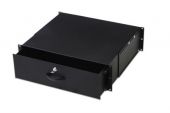 ASSMANN DN-19 KEY-3U-SW :: Document storage for network & server cabinets, 3U,  black