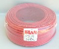 ELAN 032801R :: Fire Signal Cable, 2x 8/10, Twisted Pair, HARD, 450V, Ø 4.60 mm, Shielded, 100 m, Red