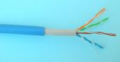 ELAN 098243A :: Network Cable, UTP, Cat. 5e, Ø 6.70 ± 0.10 mm, 305 m box, Double jacket, Blue