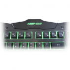 KEEP OUT F80 :: Геймърска клавиатура, LED подсветка, 12 мултимедийни и 5 програмируеми клавиша