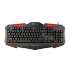 WHITE SHARK GK-1621R :: Геймърска клавиатура Shogun, червена подсветка