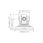 GeoVision GVIP-PTZ010D :: IP камера, PAN-TILT-ZOOM, 10x оптично + 10x цифрово увеличение, H.264, 4.2 - 42 мм обектив, 1/4" CCD, PoE