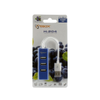 SBOX H-204BL :: USB 2.0 хъб, 4 порта, син