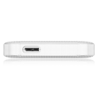 RAIDSONIC IB-233U3-Wh :: USB 3.0 външна кутия 2.5" SATA HDD/SDD, до 9.5 мм дискове, бяла, със силиконов калъфия за