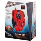 Mad Catz M.M.O. TE :: Геймърска мишка Cyborg M.M.O. Tournament Edition, Red