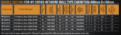 MIRSAN MR.EKG12U.01 :: Double-Section Module for Wall Type NETWORK Cabinet - 600 x 150 x 631 mm / 12U, Black