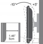 SBOX PLB-2546T :: Универсална стенна стойка за дисплеи 37-70 ", до 35 кг, с наклон