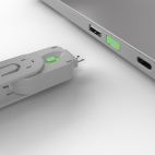 LINDY 40451 :: USB Port Security Kit Green, 1 x USB Key & 4 x USB Locks