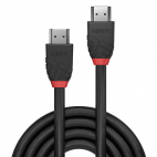 LINDY 36470 :: Кабел HDMI 2.0 Black Line, 4K, 60Hz, 30 AWG, 0.5m 