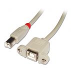LINDY 31669 :: USB Cable - Type B Male to Type B Female, 2m