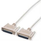 ROLINE 11.01.3590 :: RS-232 сериен кабел, D25 M/M, 9.0 м, монолитен, 25 проводника