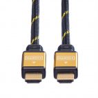 ROLINE 11.04.5501 :: GOLD HDMI High Speed Cable + Ethernet, M/M, 1.0 m