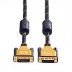 ROLINE 11.04.5514 :: GOLD Monitor Cable, DVI (24+1), Dual Link, M/M, 5.0 m