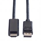 VALUE 11.99.5788 :: DisplayPort кабел, DP - UHDTV, M/M, черен цвят, 5.0 м