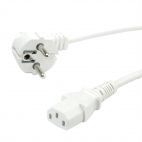VALUE 19.99.1019 :: Power Cable, straight IEC Conncector, white, 1.8 m