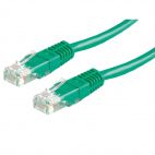 VALUE 21.99.1583 :: UTP Patch кабел, Cat.6 (Class E), зелен цвят, 10.0 м
