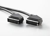 VALUE 11.99.4302 :: Scart видео кабел, 2.0 м, Scart M/M, tin-plated, черен цвят
