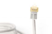 ASSMANN DK-1644-A-01090 :: DIGITUS CAT 6A S/FTP patch cord, 90° angled plug, 1 m