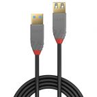 LINDY LNY-36761 :: USB 3.1 Gen1 кабел, Anthra Line,  Type A-А, M/F, удължителен, 1.0 м