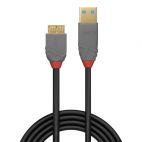 LINDY LNY-36768 :: 3m USB 3.0 Type A to Micro-B Cable, Anthra Line