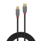 LINDY LNY-36890 :: 0.5m USB 2.0 Type C to Micro-B Cable, Anthra Line