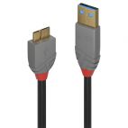 LINDY LNY-36766 :: 1m USB 3.0 Type A to Micro-B Cable, Anthra Line