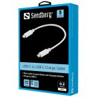 SANDBERG SNB-136-30:: Кабел USB-C 3.1 към USB-C 3.1,  0.2m