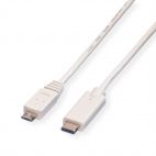 VALUE 11.99.9020 :: USB 2.0 Cable, C - Micro B, M/M, white, 2 m