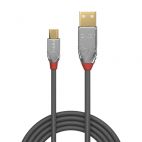 LINDY LNY-36651 :: USB 2.0 Type A to Micro-B Cable, Cromo Line, 1m