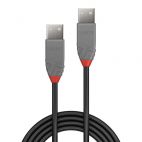 LINDY LNY-36692 :: USB 2.0 кабел, 2x Type A M, Anthra Line, 1 м